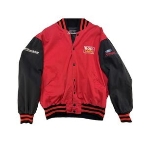 Vintage 90s Racing Varsity Jacket Men L/XL Red Ford Goodrich Americruise Tour 93